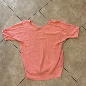 Talbots Vibrant Coral Knit Top